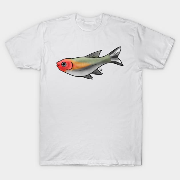 Fish - Tetras - Firehead Tetra T-Shirt by Jen's Dogs Custom Gifts and Designs